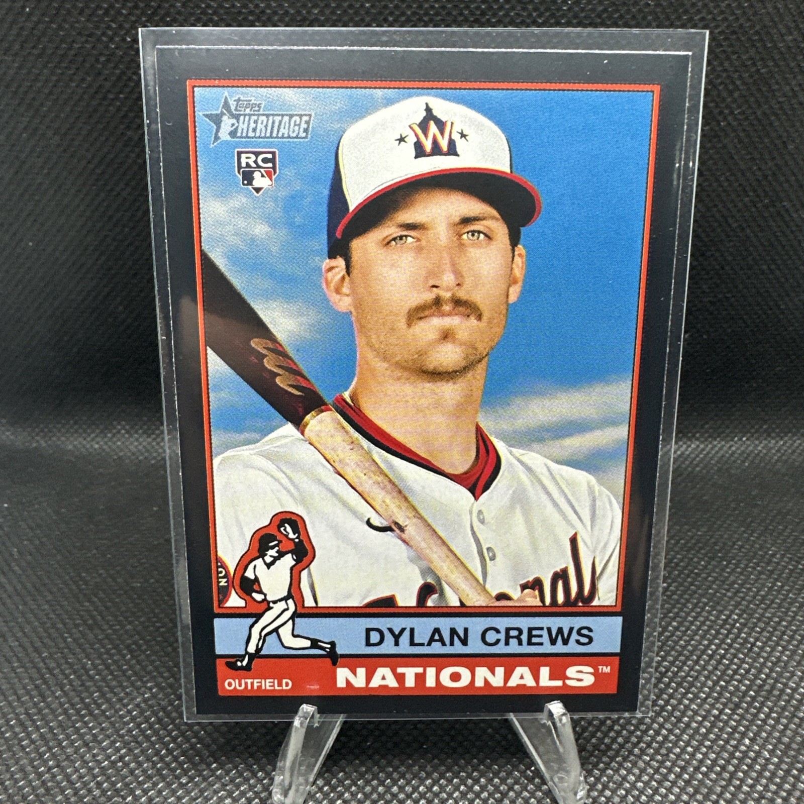 2025 Topps Heritage Black Border #247 Dylan Crews Rookie RC