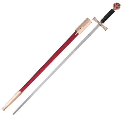 Order of Malta Masonic Sword – Red Scabbard with Gold & Black Hilt - Image 1 of 4