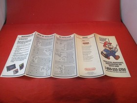 Nintendo World Class Service Super Mario SNES NES Store Promo Brochure + Magnet