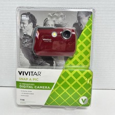 Vivitar Snap a Pic 12 Megapixel, 4x Digital Zoom, View Screen, Red, NEW CAMERA