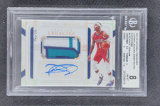 2021 National Treasures Devonte' Graham Lasting Legacies Auto Patch 1/1 BGS 8