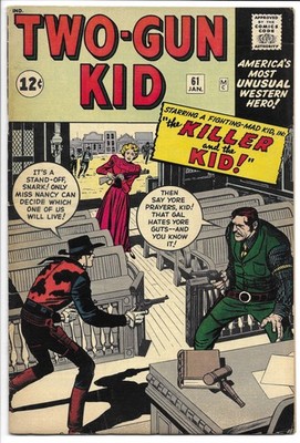 TWO-GUN KID #61 FN 6.0 THE KILLER AND THE KID! SILVER AGE MARVEL! JACK KIRBY!
