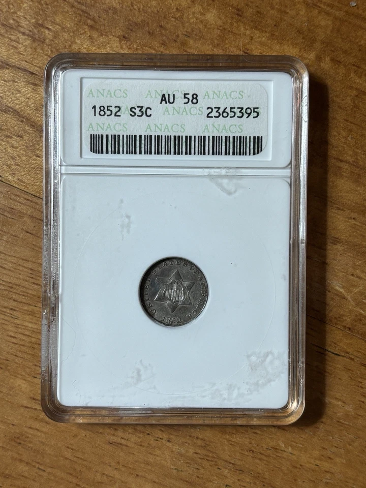 1852 Three Cent MS58 - Image 3 of 4