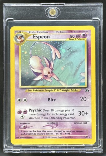 2001 Pokemon Neo Discovery Espeon 1/75 LP PKL