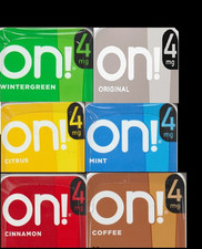 ON Lozenge Variety 4 mg 6 PACKS 120 PIECES TOBACCO FREE coffee cinnamon mint