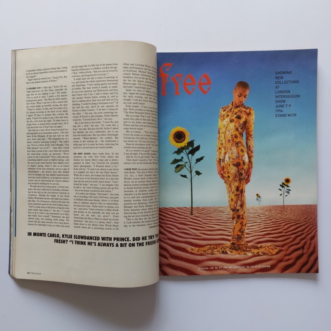KYLIE MINOGUE - The Face Issue 69 - RARE UK Magazine (JUNE 1994