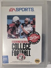 Bill Walsh College Football Sega Genesis Cleaned & Tested Rental Case no manual