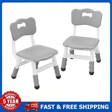 Adjustable Kids Playroom Chair 3 Level for Boys Girls Ages 2-8 2 Pack SET Height