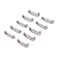 Doanas-50Pcs Bar Pins Brooch Lock Back Safety Catch Rolling DIY Craft 25mm
