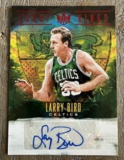 2018-19 Panini Court Kings Basketball Larry Bird Ruby Red Auto /15 #CK-LBD
