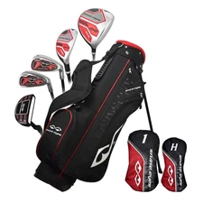New Snake Eyes Golf Boys Junior 8-Piece Set Ages 9-12 Black/Red
