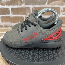 Kizik Anaheim Hands Free Athletic Sneakers Shoes Gray Red Boys Toddler Size 13