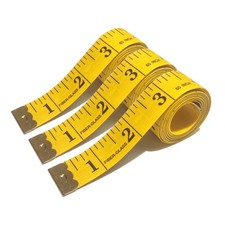 3 Pack Tape Measure Body Measuring Tape, Soft 60 inches, Yellow