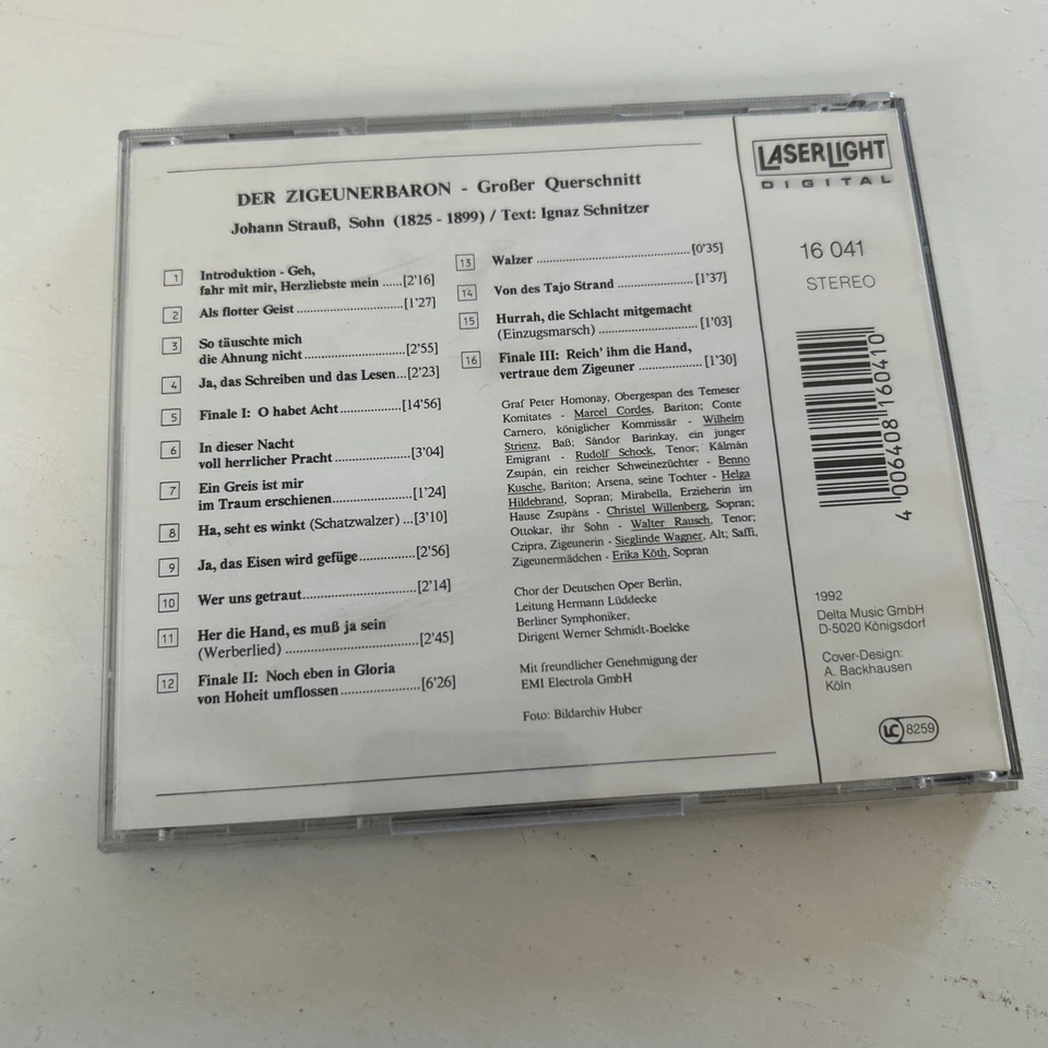 TOP ! Der ZIGEUNERBARON v. Johann Strauss jr. auf CD - Bild 2 von 2