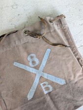 Antique 1890s Spanish American Era Canvas Bag 8th Artillery Moxham Span Am War