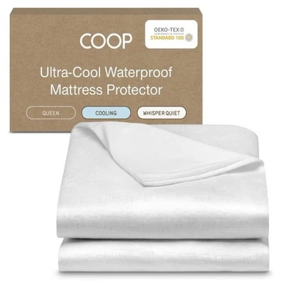 Coop Home Goods Ultra-Cool Waterproof Mattress Protector - Queen (60 x 80 in)
