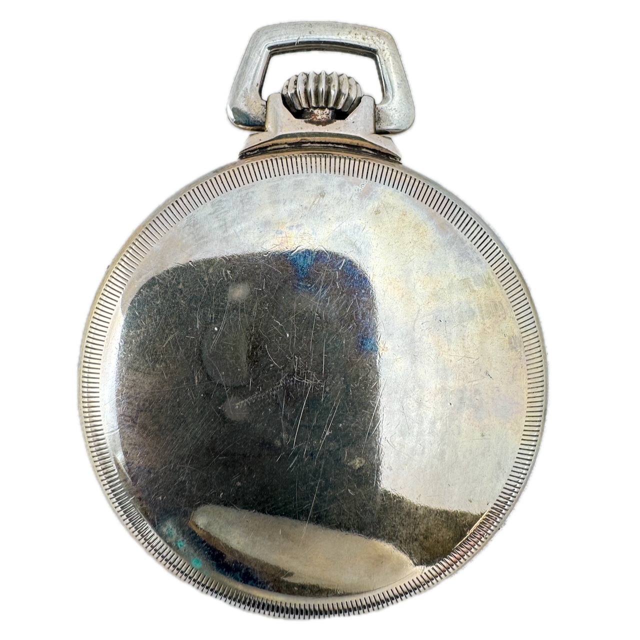 Antique 16s Keystone Coin Edge Open Face Pocket Watch Case Nickeloid USA