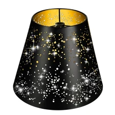 Metal Small Lamp Shade Etched Starlight 5 Top X 9 Bottom X 7 High, Small Lamp...