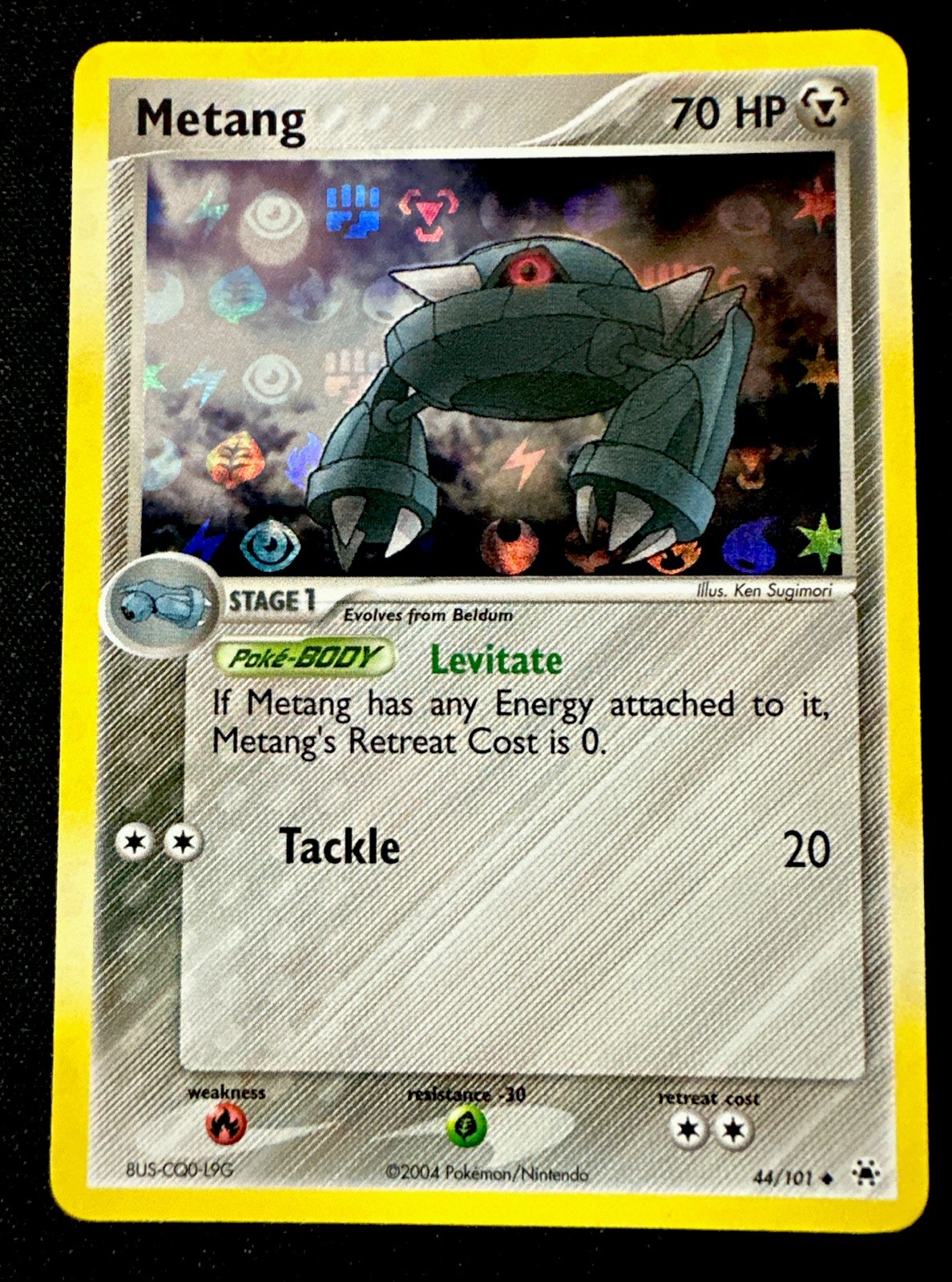 Metang 44/101 NM Reverse Holo EX Hidden Legends Pokémon Card