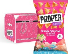 PROPER Prawn Cocktail Lentil Chips, 8 X 85g, Crisps Snacks