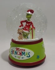 Dr. Seuss "Merry Grinchmas" Musical Snow Globe
