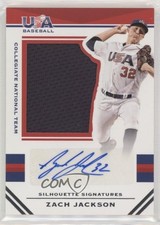 2017 Panini USA Baseball Stars & Stripes Jersey 46/49 Zach Jackson #89 Auto 0i76