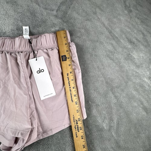 ALO Yoga Cinch It Up Shorts Womens M Pink Athletic Active Yoga Gym Running - Picture 3 of 10