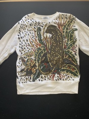 Vintage Women s Rave Reviews Leopard Print Sweater  Size Medium 