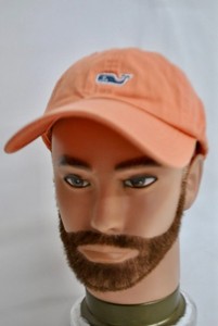 VINEYARD VINES HAT/CAP CLOTH BACK STRAP  ORANGE