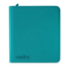 Vault X Ocean Blue 12 Pocket Exo-Tec Zip Binder - New - VaultX - Pokemon Binder