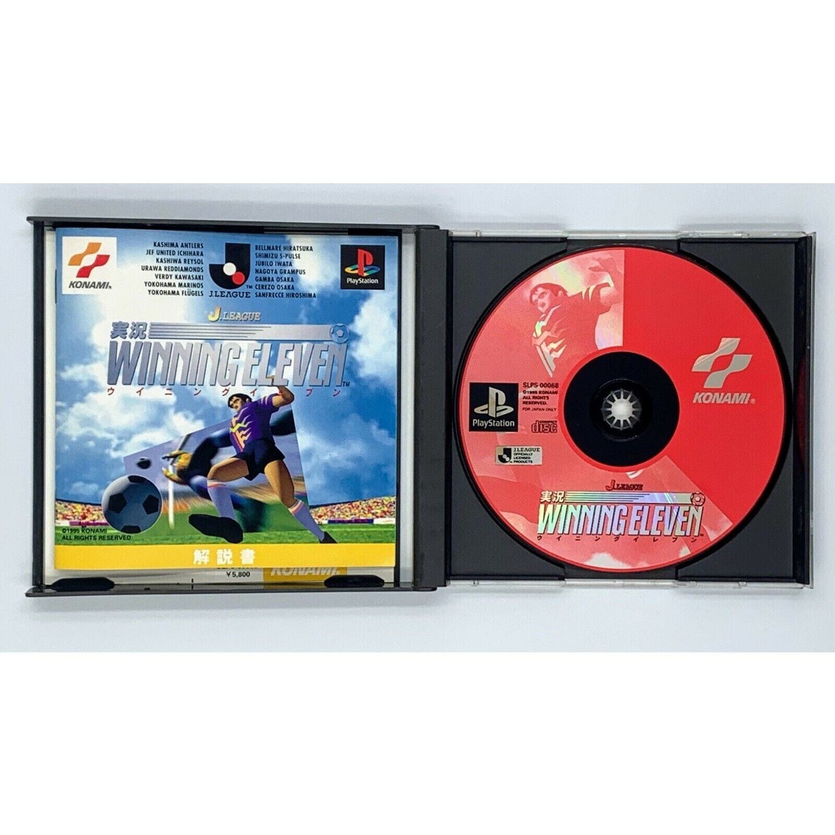 J.League Jikkyou Winning Eleven Sony PlayStation PS1 Japan Import