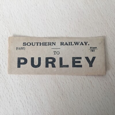 S, R,    LUGGAGE  LABEL!    (   To.  Purley,    )