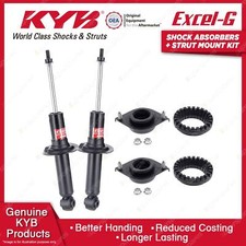 2x Rear KYB Shock Absorbers + Strut Mount Kit for Subaru Outback BP9 EJ253 03-09