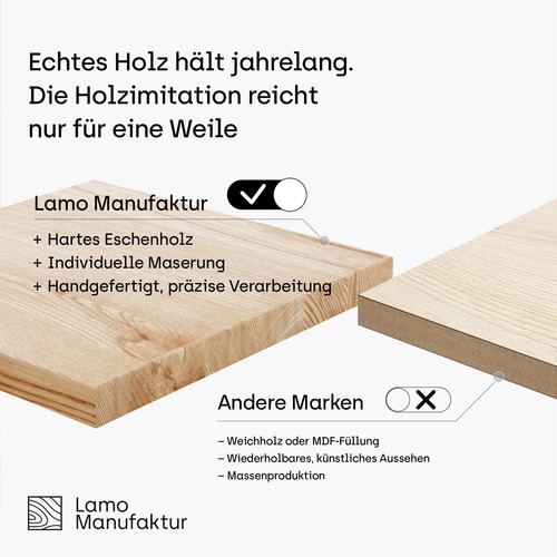 LAMO Manufactura Tabla De Madera Redonda De Madera Natural | Tabla De Mesa - Imagen 7 de 12