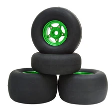 Aluminum Wheel w/Tires Set for Tamiya Grasshopper Hornet Frog RC Buggy Car