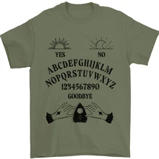 Ouija Board Dark Black Magic Voodoo Mens T-Shirt 100% Cotton