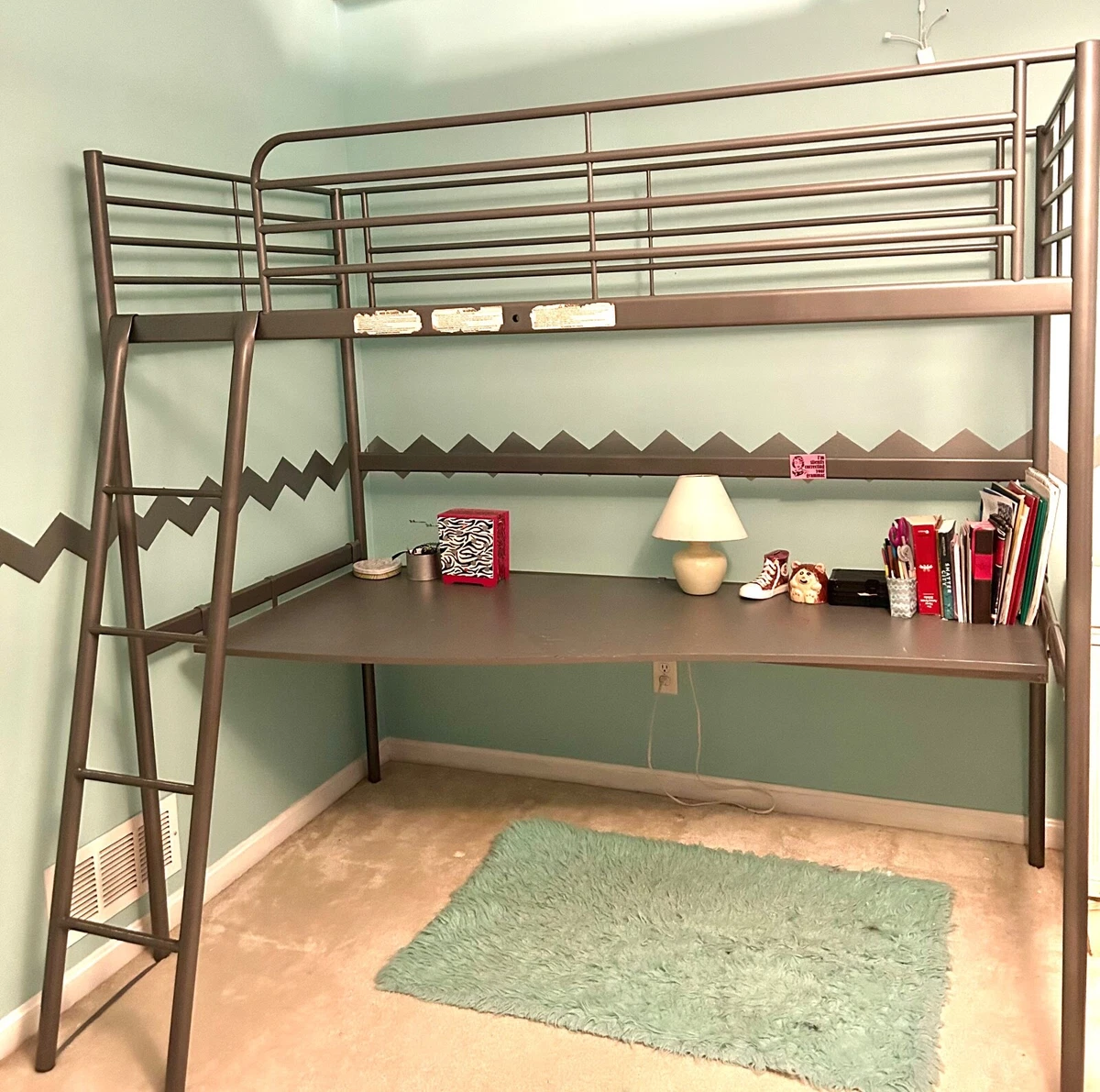 Ikea loft store bed metal