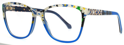COCO SONG Amazing Season CV220 2 Blue Multi Womens Eyeglasses 54-16-135 B:45 B