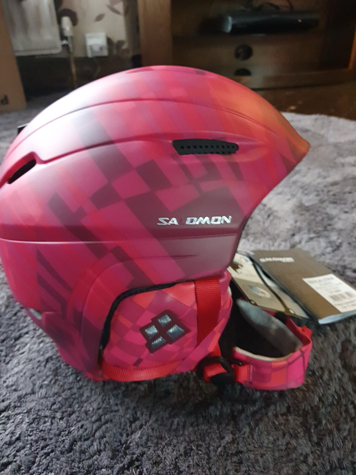 Casco da sci aereo donna Salomon Creative personalizzato 61 62 cm XL XXL NUOVO CON ETICHETTE