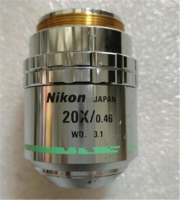 1Pc Used Nikon Metallographic Microscope Objective Cf Plan 20X/0.46 mc