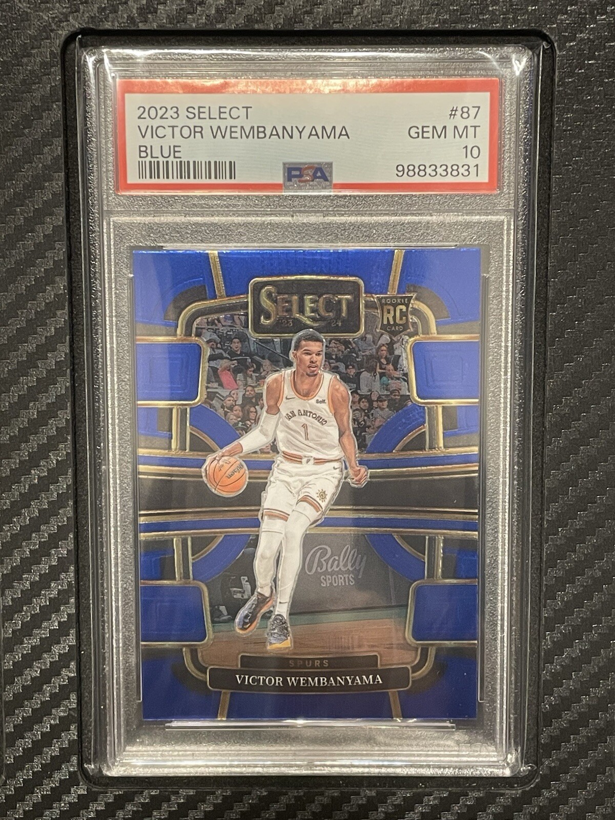 2023 PSA 10 Victor Wembanyama #87 Blue Concourse RC Panini Select NBA Rookie