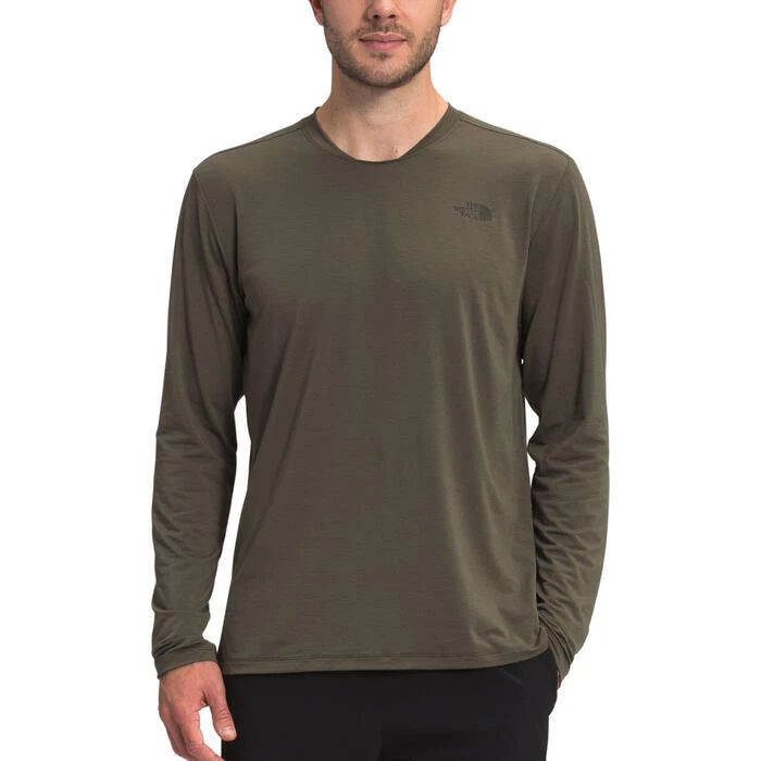 New North Face Men s Muscle Tee Wander Long Sleeve Close Relaxed