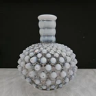 Vintage Fenton French Hobnail Perfume Bottle | Opalescent Moonstone Milk Glass
