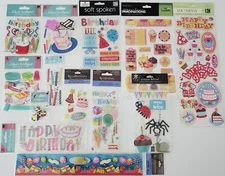 *YOU CHOOSE* Jolee's/Others HAPPY BIRTHDAY Party Dimensional/Non-Dimen. Stickers
