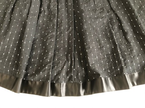Authentic THE LIMITED Pleated Polka Dot A-Line Skirt in Black & White Size 4 - Picture 9 of 12
