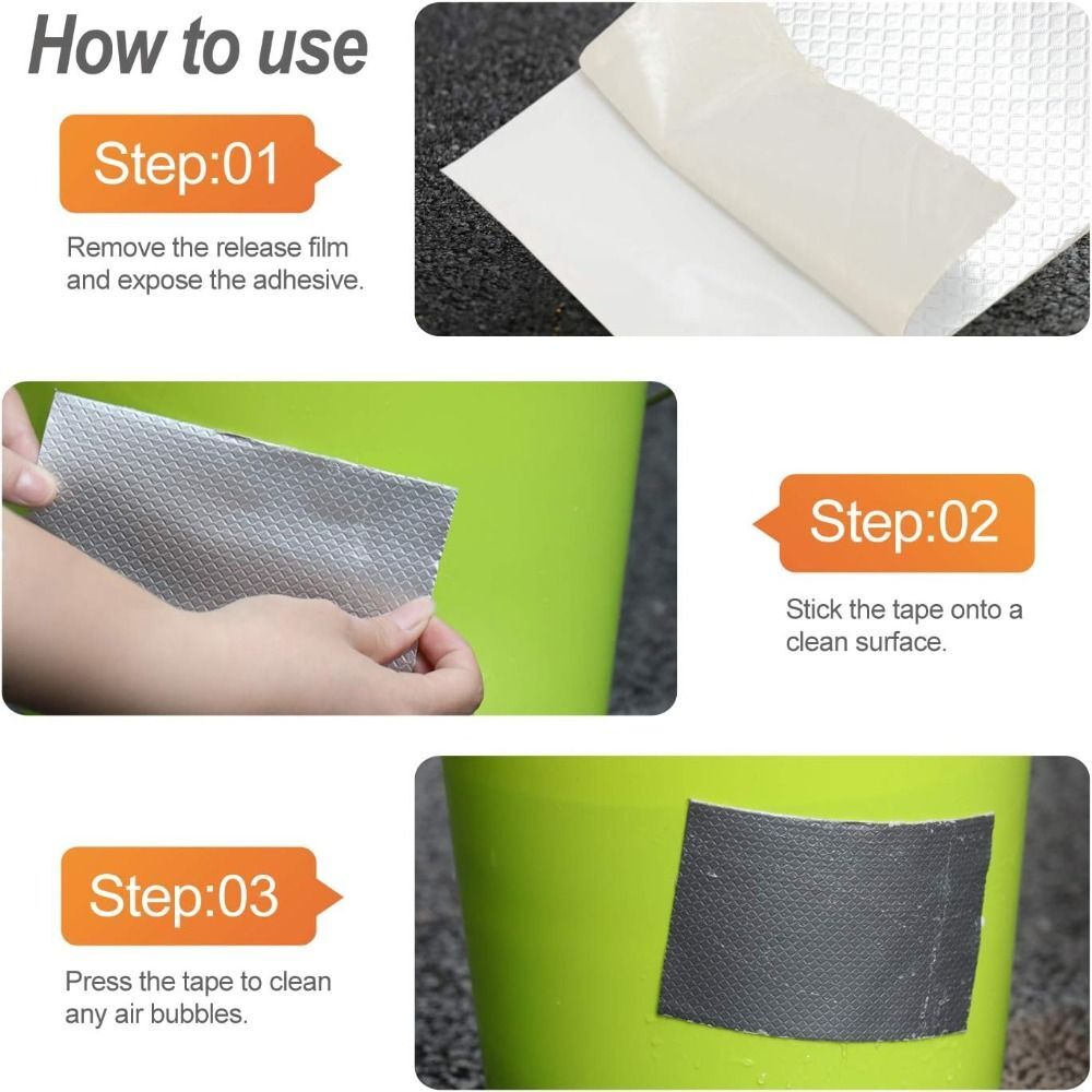 2" W X 16'L Butyl Tape Leak Proof Butyl Seal Strip Duct Tape Roof Crack