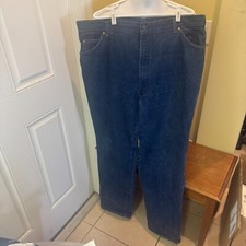Levis Jeans 557 For COWBOYS Made In USA Vintage 44 x 34 Dark Denim