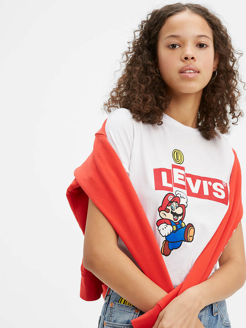 LIMITED EDITIONLEVI'S X SUPER MARIO WOMEN'S TSHIRT(BRAND NEW WITH TAG