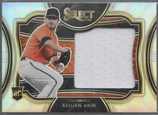 2021 Panini Select Horizontal Jumbo Swatch Keegan Akin Prizm /199 Baltimore Oreo