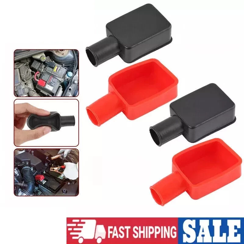 2X High Quality Pair Battery Terminal Covers Classic Car - Positive & Negative, - Image 3 of 4